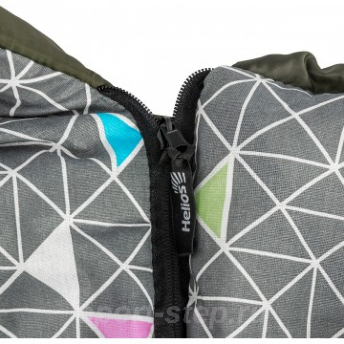 Спальный мешок OLYMPUS Wide 300 (220х90, холлофайбер, зеленый) (T-HS-SB-OW-300) Helios