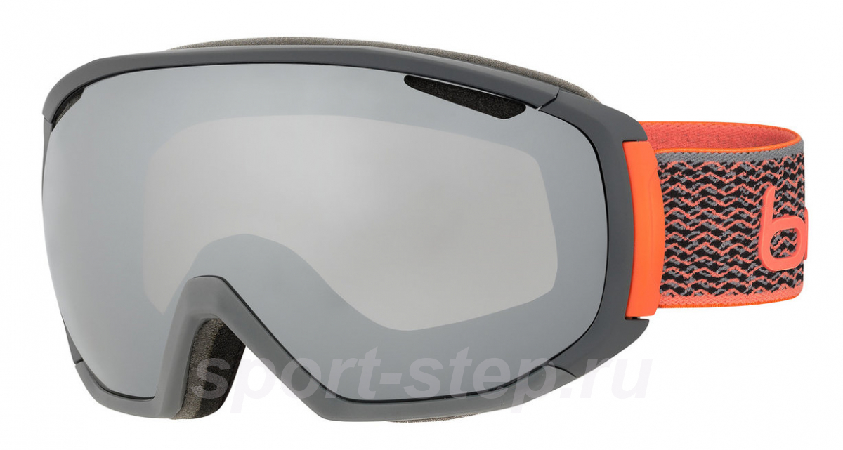 Маска Bolle Tsar Matte Grey & Neon Orange / Black Chrome M-L