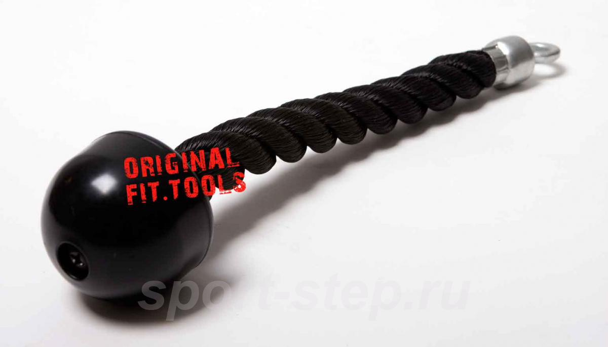 Гибкая тяга (канат) для трицепса одинарная Fit.Tools FT-MB-TPDR-S