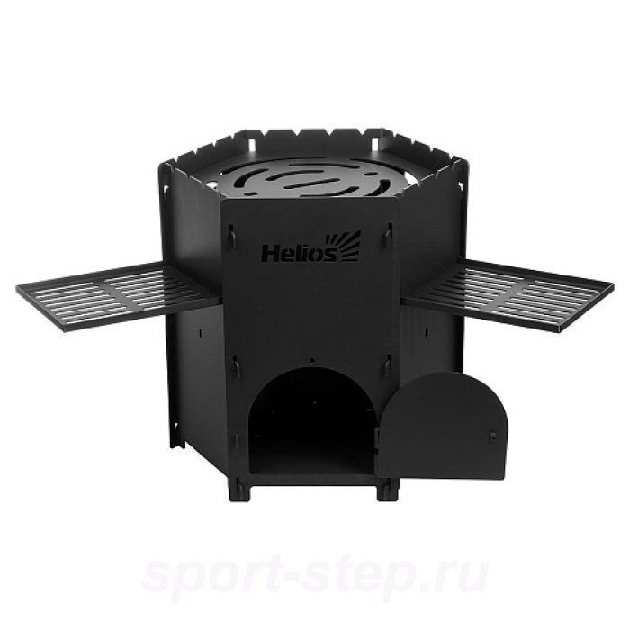 Печь под казан сборная ПКM-02С, дверца, столики, ст.3 мм, терм.покрытие, сумка (T-HS-PKM-02S) Helios