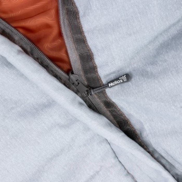 Спальный мешок TORO Wide 300R (220Х90, правый, стратекс, оранжевый) (T-HS-SB-TW-300R) Helios