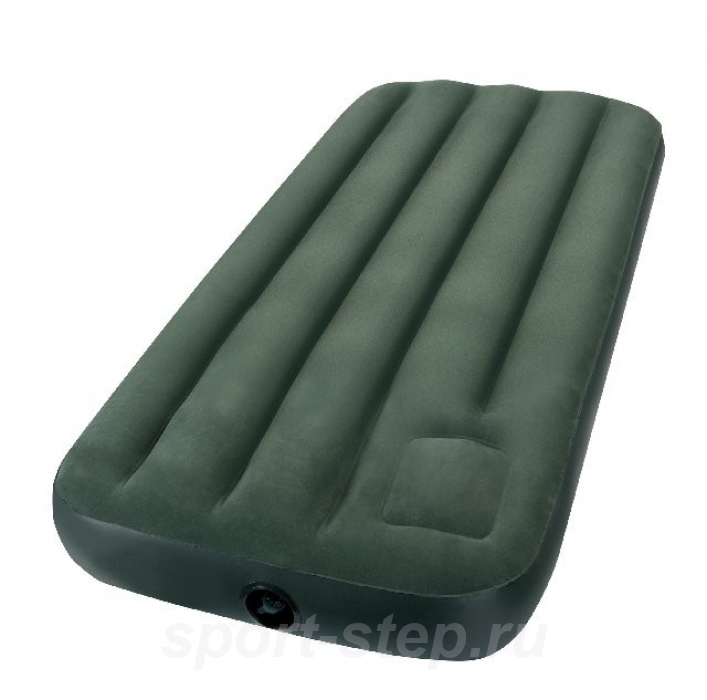 Полутораспальный надувной матрас Intex 66928 Downy Bed с встроенным ножным насосом