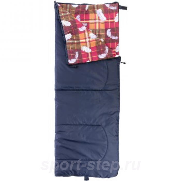 Спальный мешок БАТЫР СО-2 (185*70) синий (синтепон) Helios