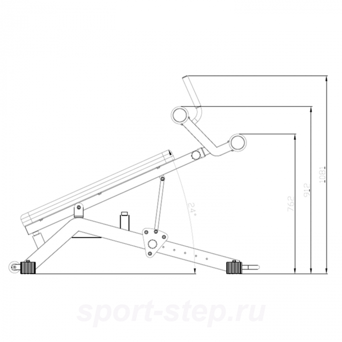 Скамья для пресса DFC D2320