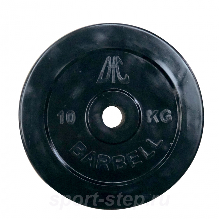 Диск обрезиненный DFC, чёрный, 31 мм, 15кг, WP021-31-15