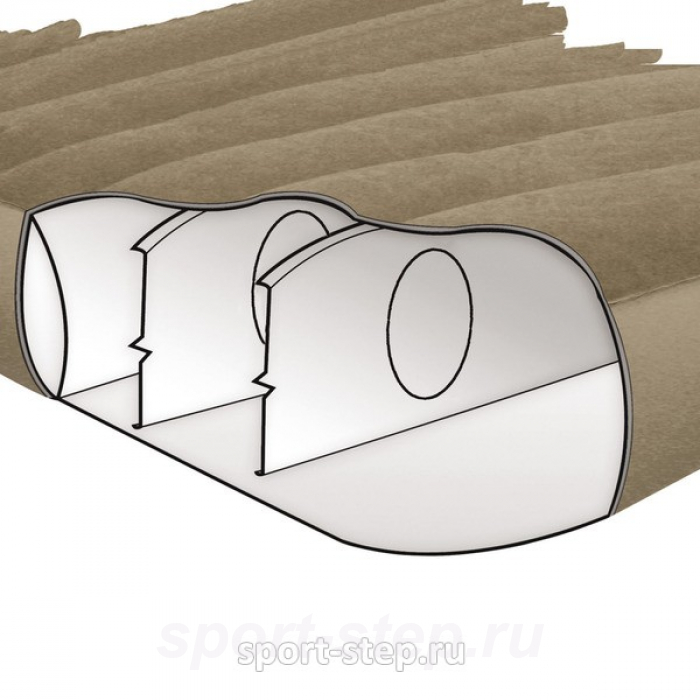 Двуспальная надувная кровать Intex Downy 2-in-1 Bed 66754 без насоса