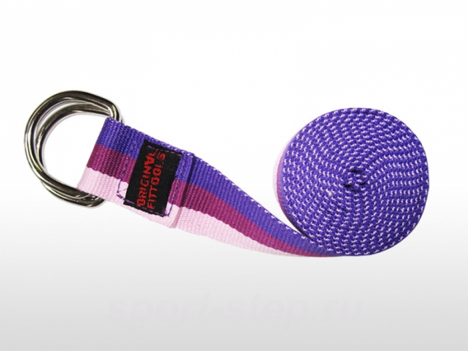 Ремешок для йоги 182 см, трехцветный Fitness Tools FT-YSTP-3COLOR