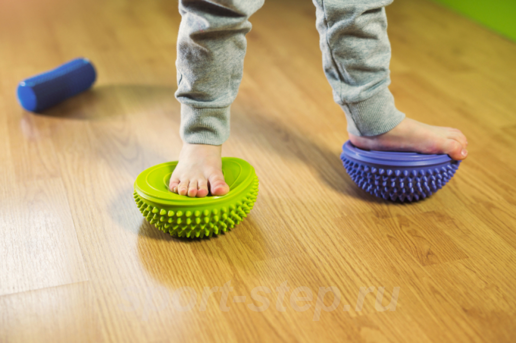 Полусфера массажно-балансировочная (набор 2 шт) Original FitTools FT-MSD-2BS