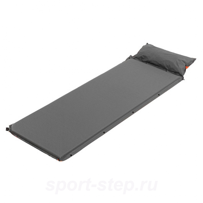 Коврик самонадув. с подушкой 30-170x65x5 оранжевый/серый (N-005P-OG) NISUS