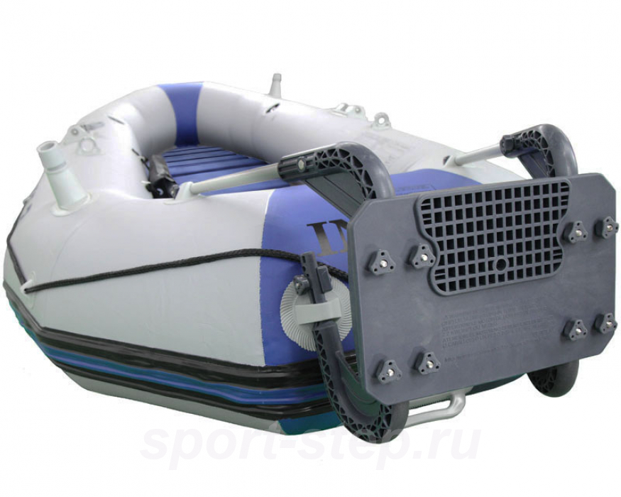 Лодка Intex Mariner 3 68373 с жестким полом, веслами и насосом