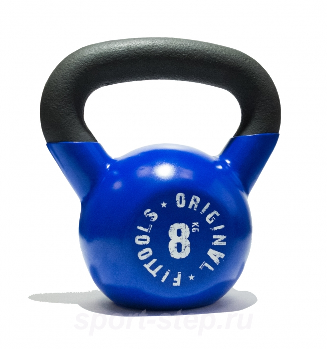 Гиря 8 кг обрезиненная Fitness Tools FT-K8-B