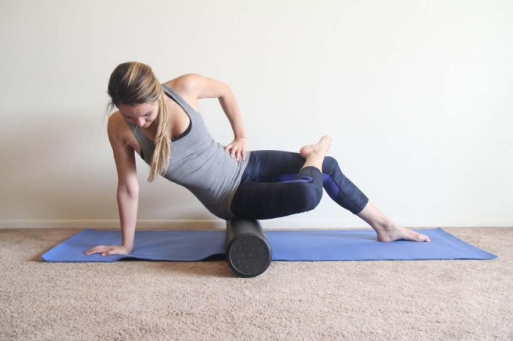 Цилиндр для пилатес EVA 90 см премиум (высокая плотность) Fitness Tools FT-YGR-90-15-H