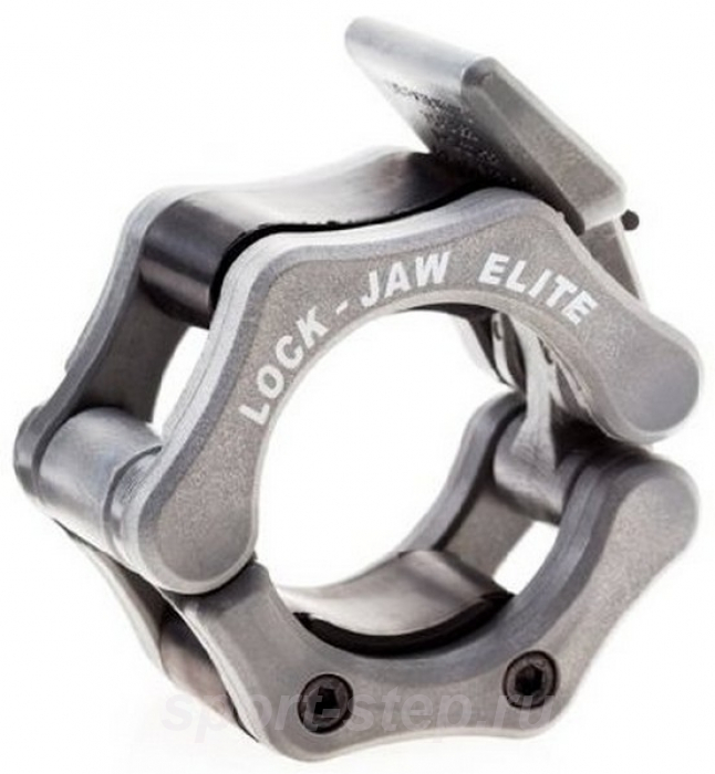 Замки олимпийские LockJaw с фиксаторами - серый (пара) LJC-ELT-SLV