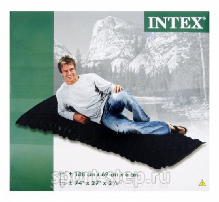 Односпальный надувной матрас Intex 68805 без насоса