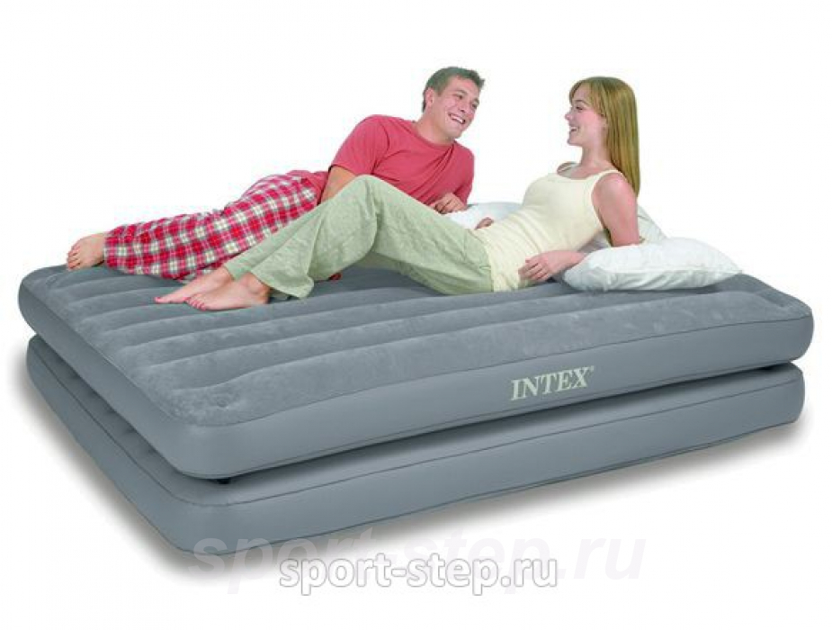 Двуспальная надувная кровать Intex Inhome 2-in-1 Airbed 67744 без насоса