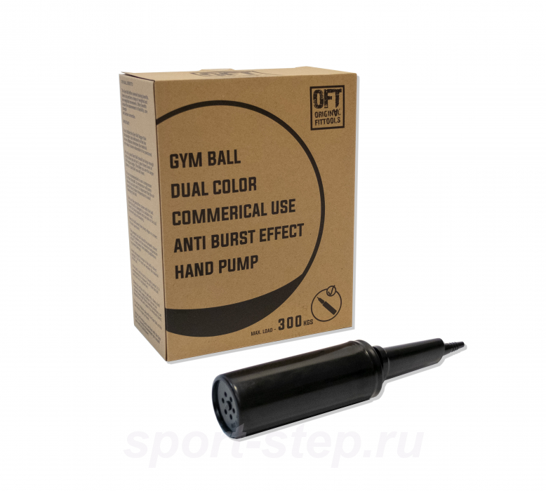 Мяч гимнастический 65 см профессиональный двухцветный Original FitTools FT-GTTPRO-65