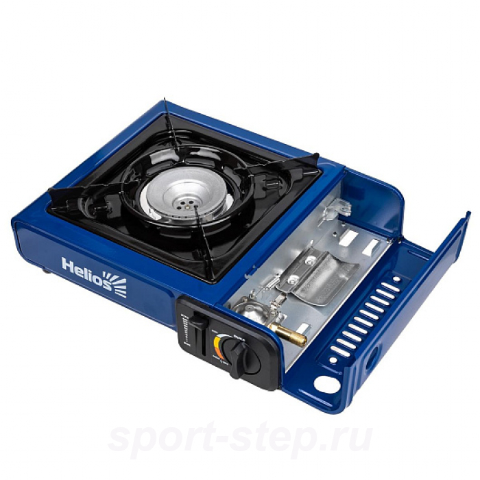 Плита газовая портативная в кейсе с переходн. и подогревом баллона (HS-BDZ-168C-P) Helios