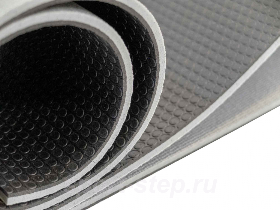 Мат для йоги двухслойный 6 мм Ulti-Mat серо-черный OFT FT-ULTI-MAT-6-BG  