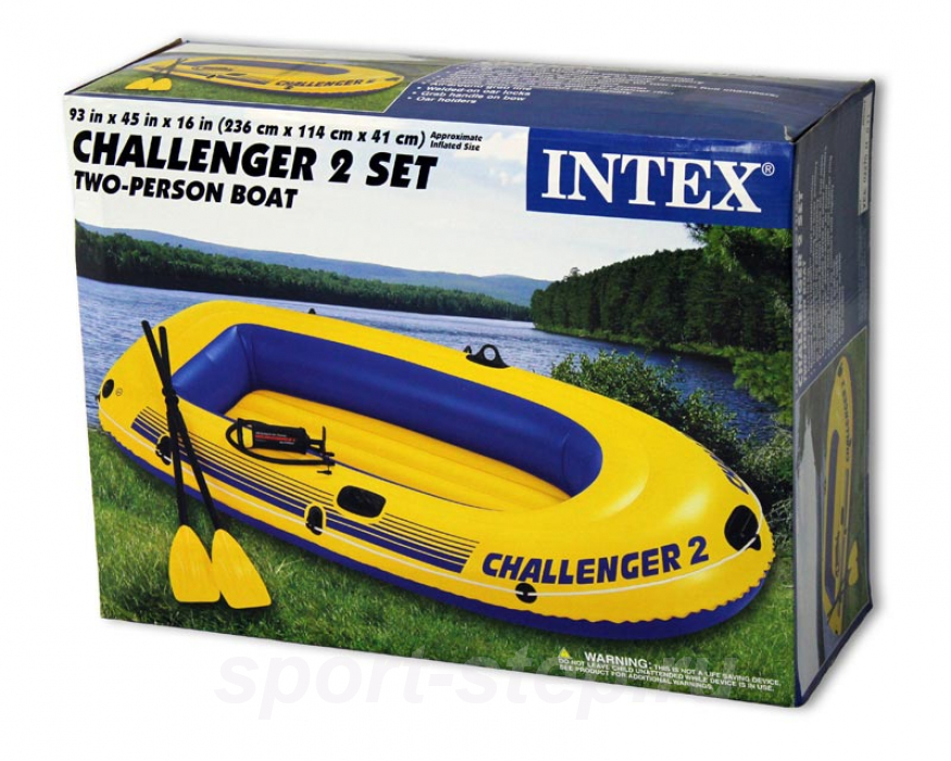 Надувная лодка Intex Challenger Boat 2 Set 68367 NP/EP