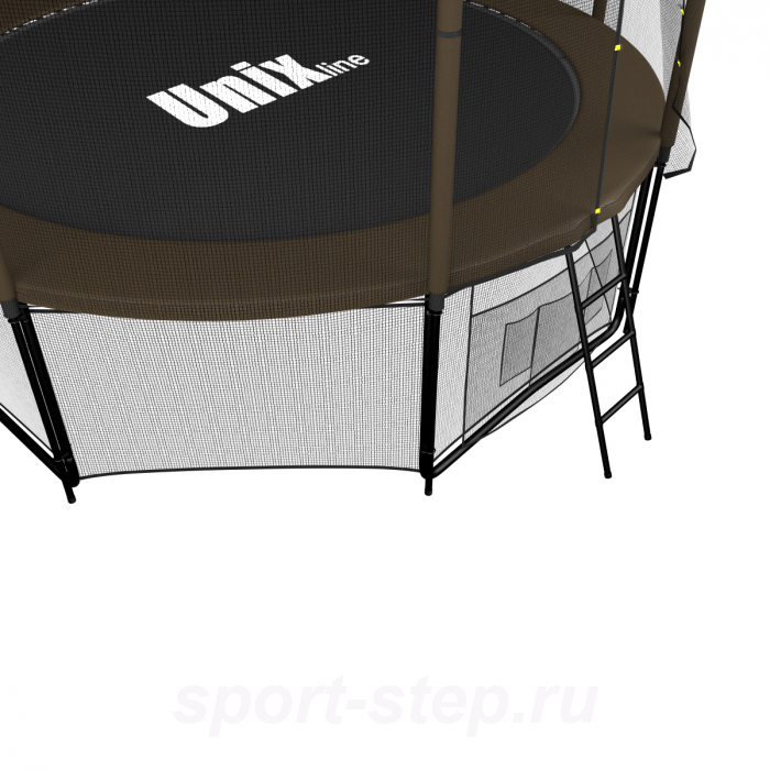 Батут UNIX line Black&Brown 10 ft (outside)