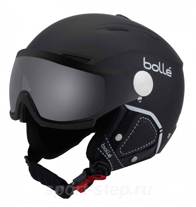 Шлем Bolle Backline Visor Premium Soft Black & White + 1 Modulator Silver Visor