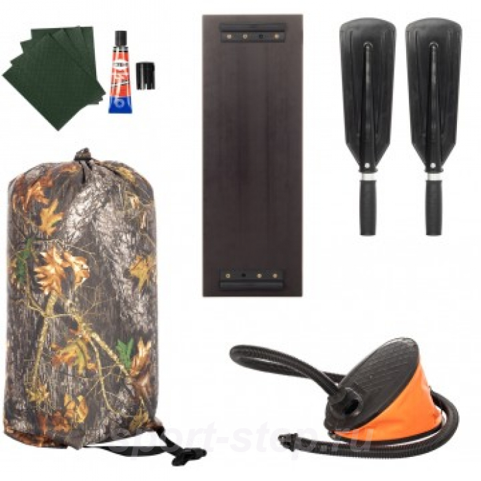 Лодка Бриз 190 (гребки + жесткое сиденье) зеленый