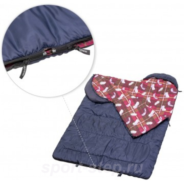 Спальный мешок БАТЫР СОК-4 (220*70) синий (синтепон) Helios