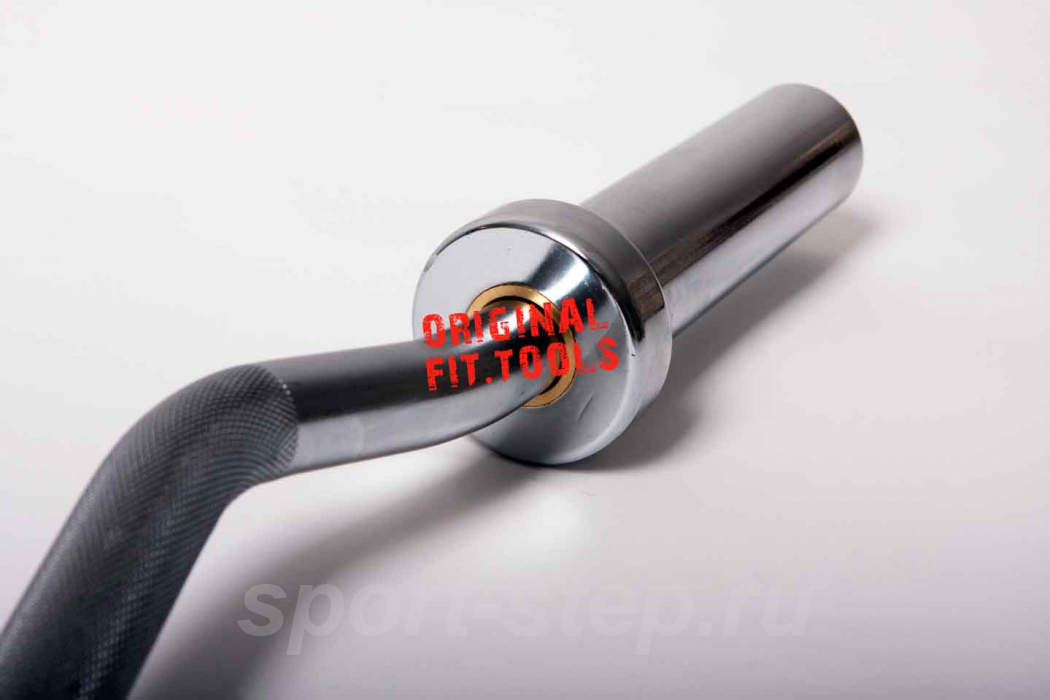 Гриф олимпийский хромированный слабоизогнутый 47" с замками Fit.Tools
