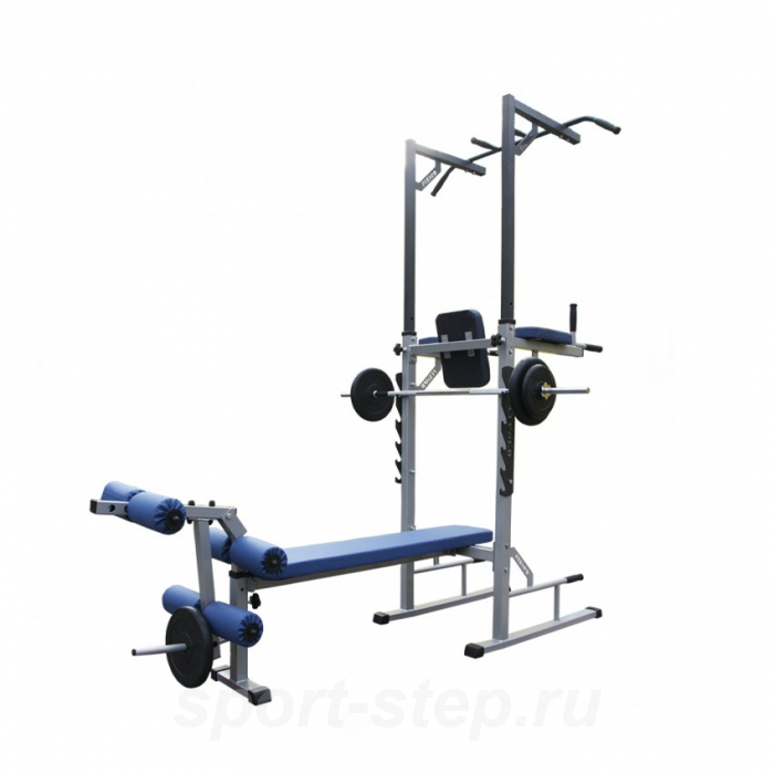 Турник-пресс-брусья напольные с гребенкой для штанги MironFit Рекорд RK-016