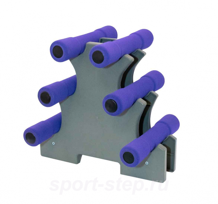 Подставка для трех пар виниловых гантелей (пластиковая) House Fit 1101-39