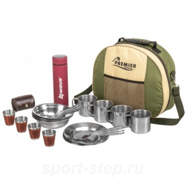 Набор для пикника на 4 персоны с термосом (PR-4-2) Premier Fishing