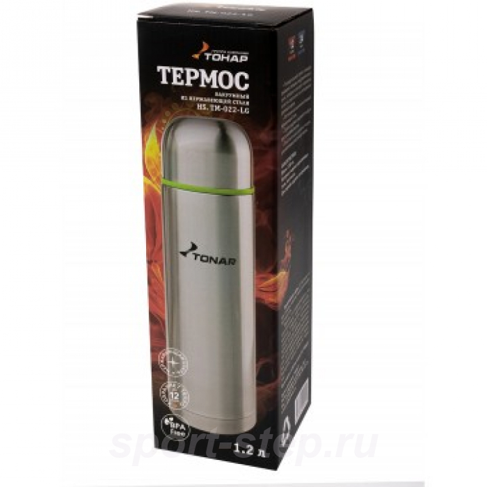 Термос (HS.TM-022-LG) 1200ML (дополн.пласт.чашка) TONAR