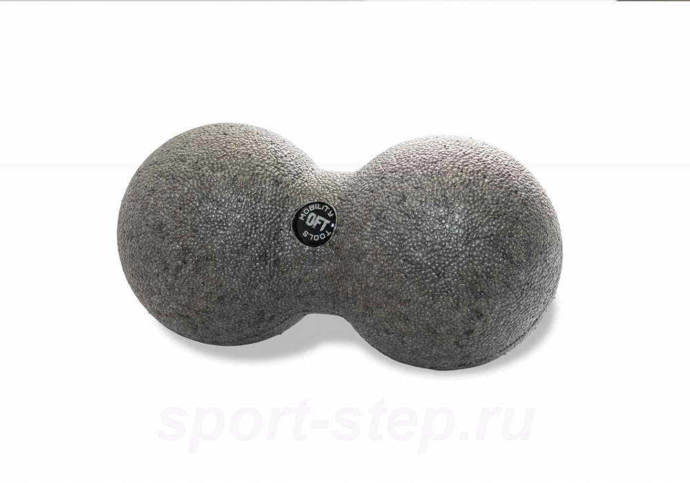Шар массажный сдвоенный 16 х 8 см серый OFT FT-EPP-168PB
