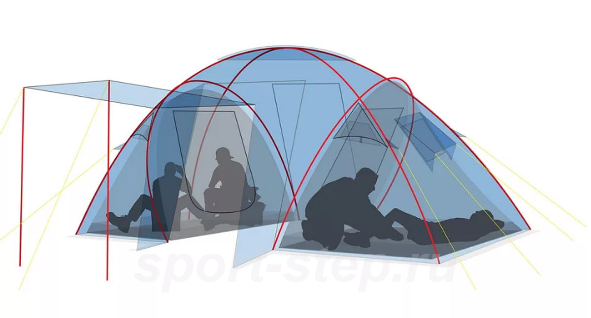 Палатка Canadian Camper SANA 4 plus, цвет royal