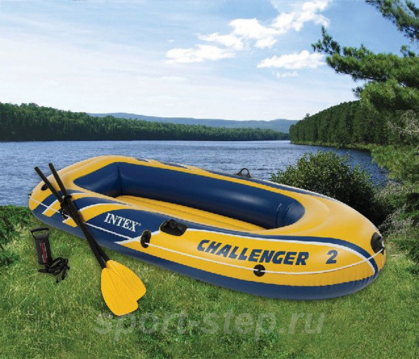 Надувная лодка Intex Challenger Boat 2 Set 68367 NP/EP
