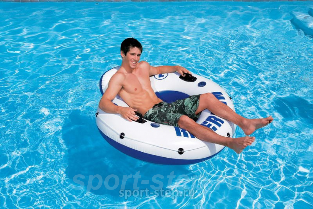 Пляжный надувной матрас круг Речной спуск Intex River Run 58825