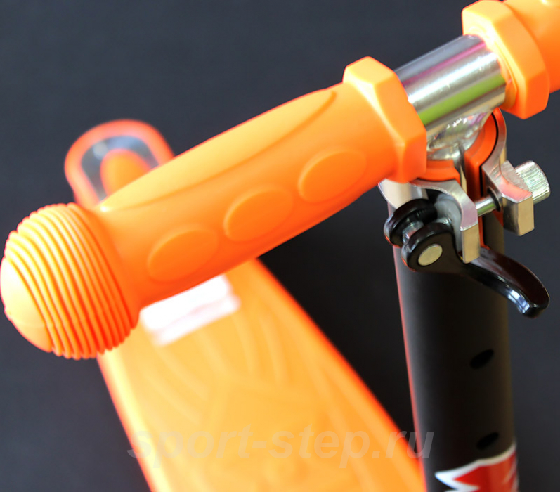 Самокат четырехколесный MAXI PU, оранжевый Moove&Fun