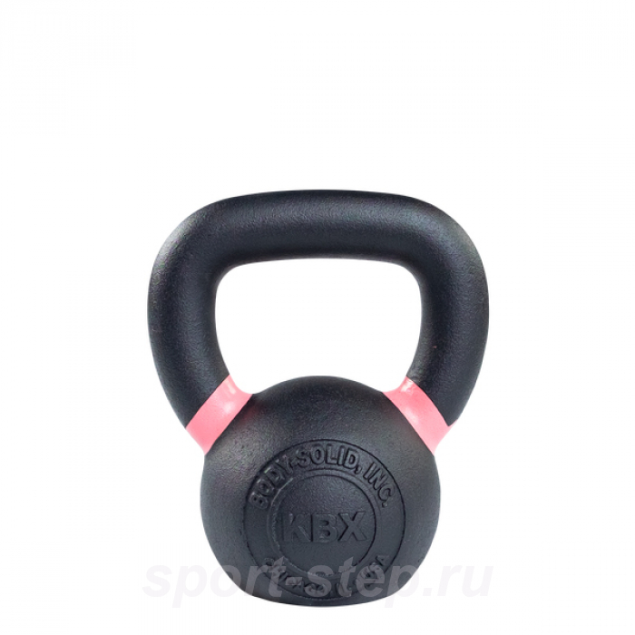 Гиря 8 кг чугунная розовый кант Body-Solid KBX8KG