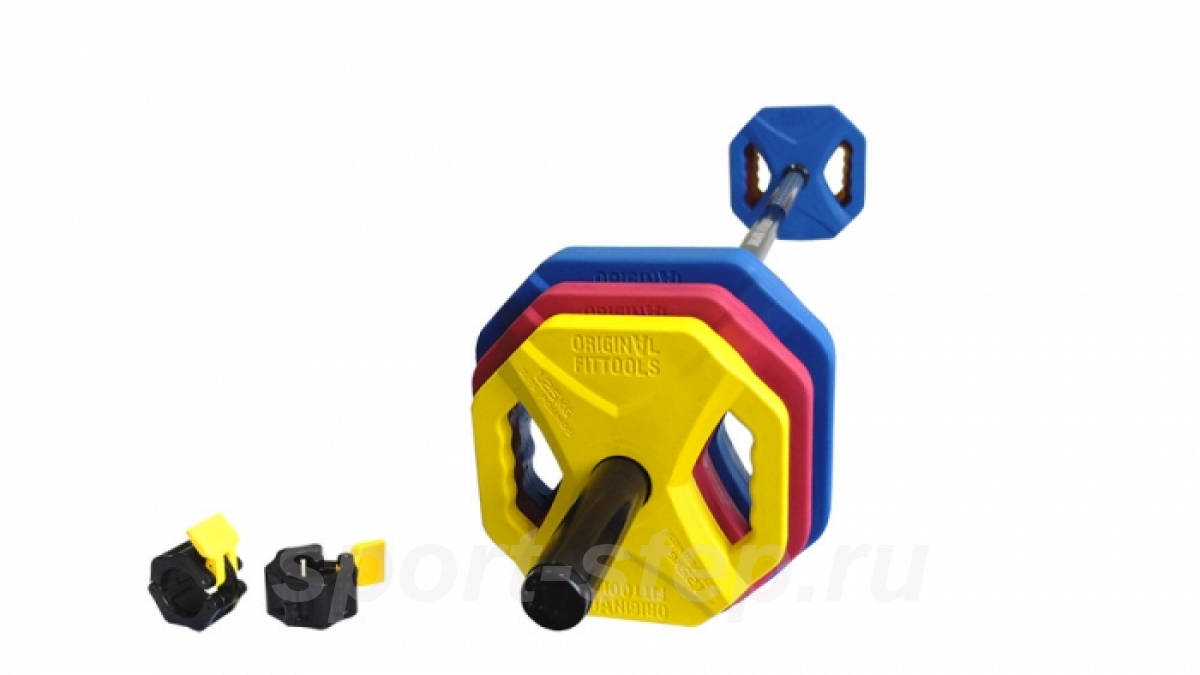 Памп-штанга PRO 20 кг Original FitTools FT-PUMP-SET-02