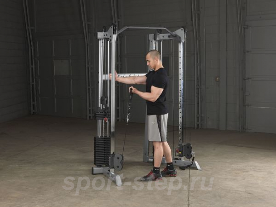 Кроссовер угловой с двумя весовыми стеками по 72,5 кг Body-Solid GDCC210
