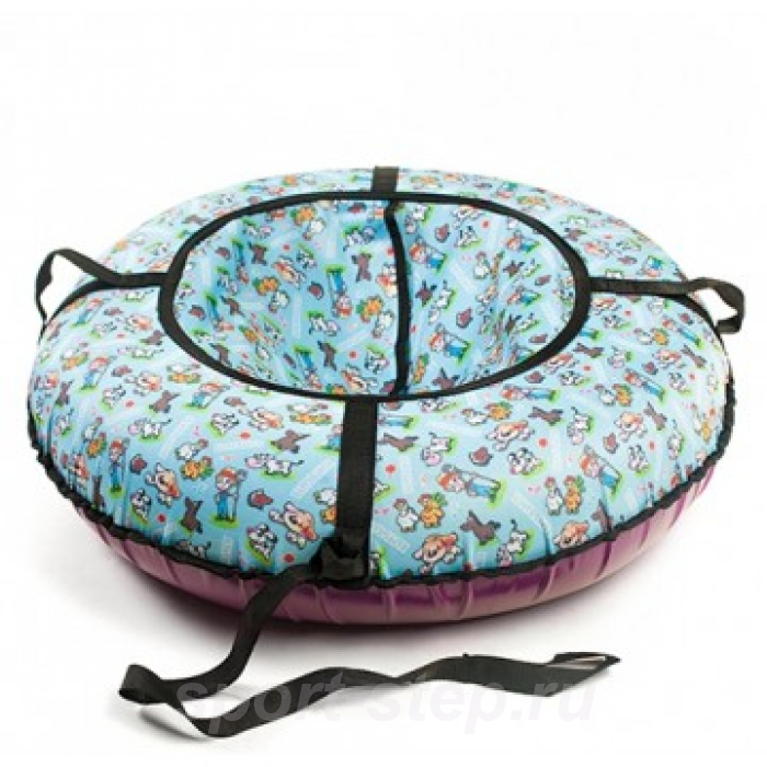 Санки-ватрушка Вихрь Оксфорд принты 100 см с камерой