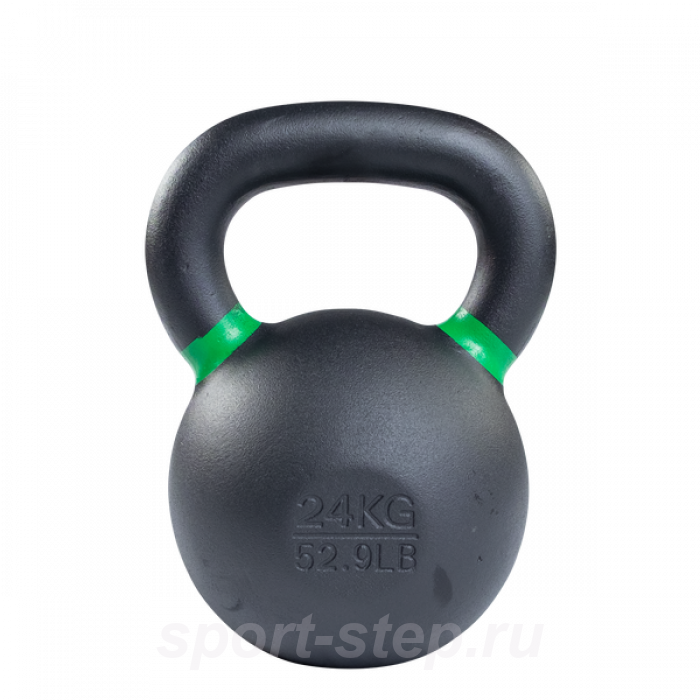 Гиря 24 кг чугунная зеленый кант Body-Solid KBX24KG