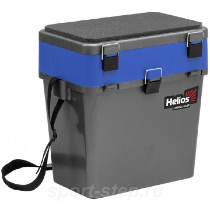 Ящик рыболовный зимний серый/синий (HS-IB-19-GB) Helios