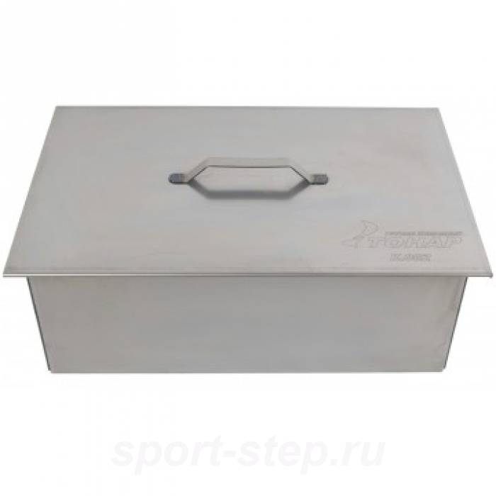 Коптильня двухъярусная с поддоном для сбора жира 450х280х170 (сталь 1,5 мм) Тонар (К-002)