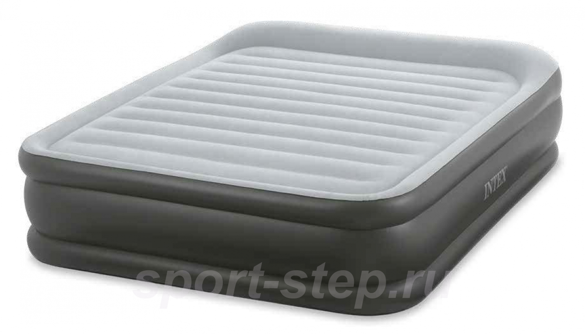 Двуспальная надувная кровать Intex 64436 Deluxe Pillow Rest Raised Bed с встроенным насосом