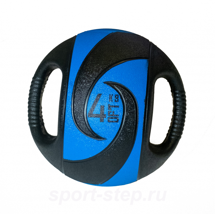 Мяч тренировочный (медицинбол) с хватами, 4 кг OFT FT-DHMB-04