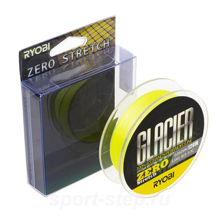 Шнур GLACLER ZERO-120M 0.3/d-0.092mm yellow Ryobi
