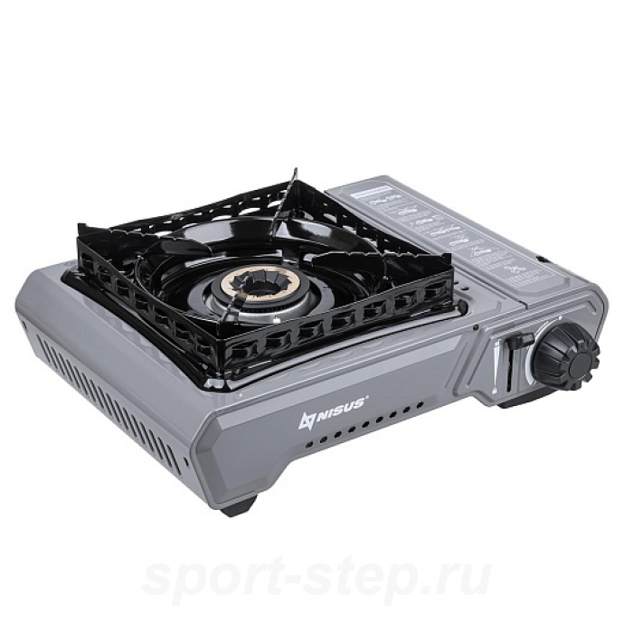 Плита газовая портат. в кейсе, горелка латунная, ветрозащита (N-MS-2900HCBW) NISUS