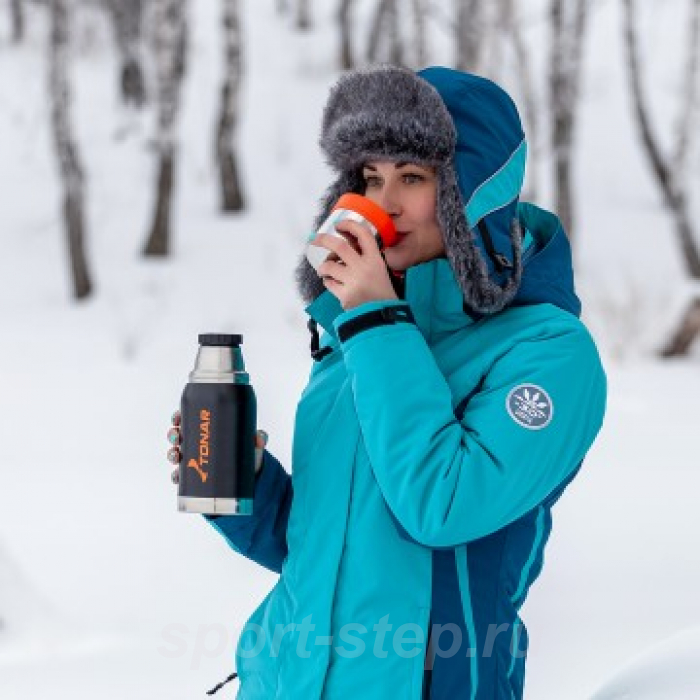 Термос (HS.TM-038) 750ML черный (2 крышки-кружки) TONAR