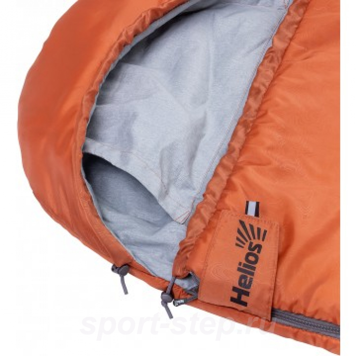 Спальный мешок TORO Wide 300R (220Х90, правый, стратекс, оранжевый) (T-HS-SB-TW-300R) Helios